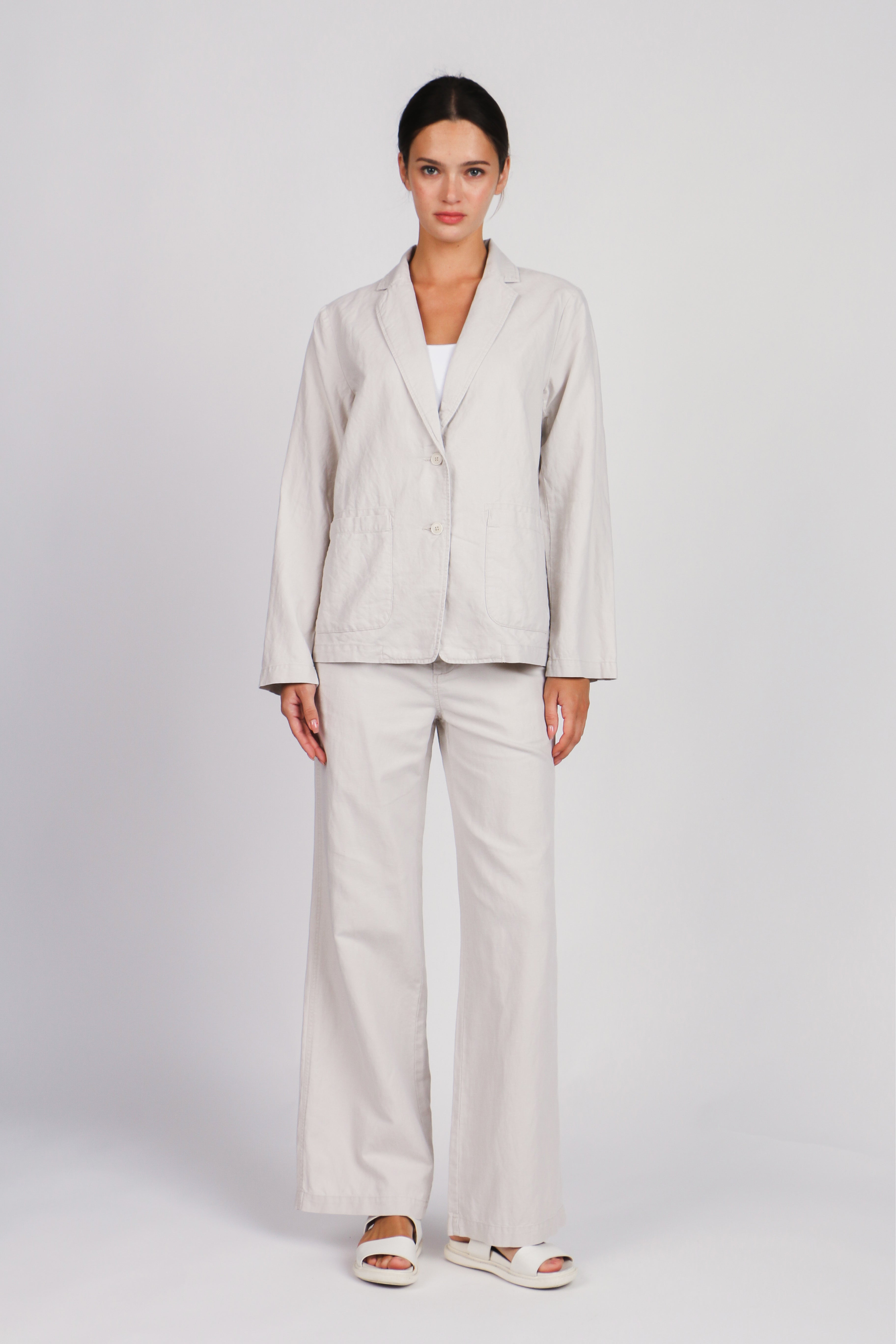 Linen Cotton Wide Leg Pant