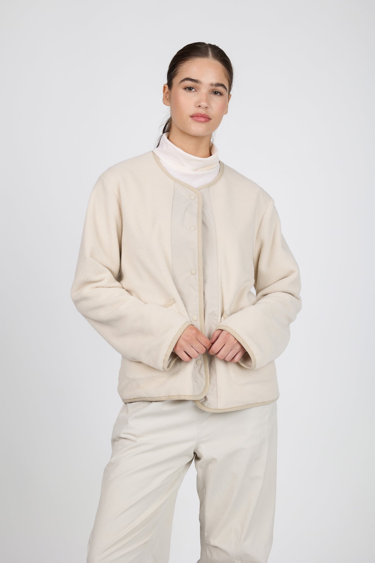 Reversible Sherpa Fleece Cardigan