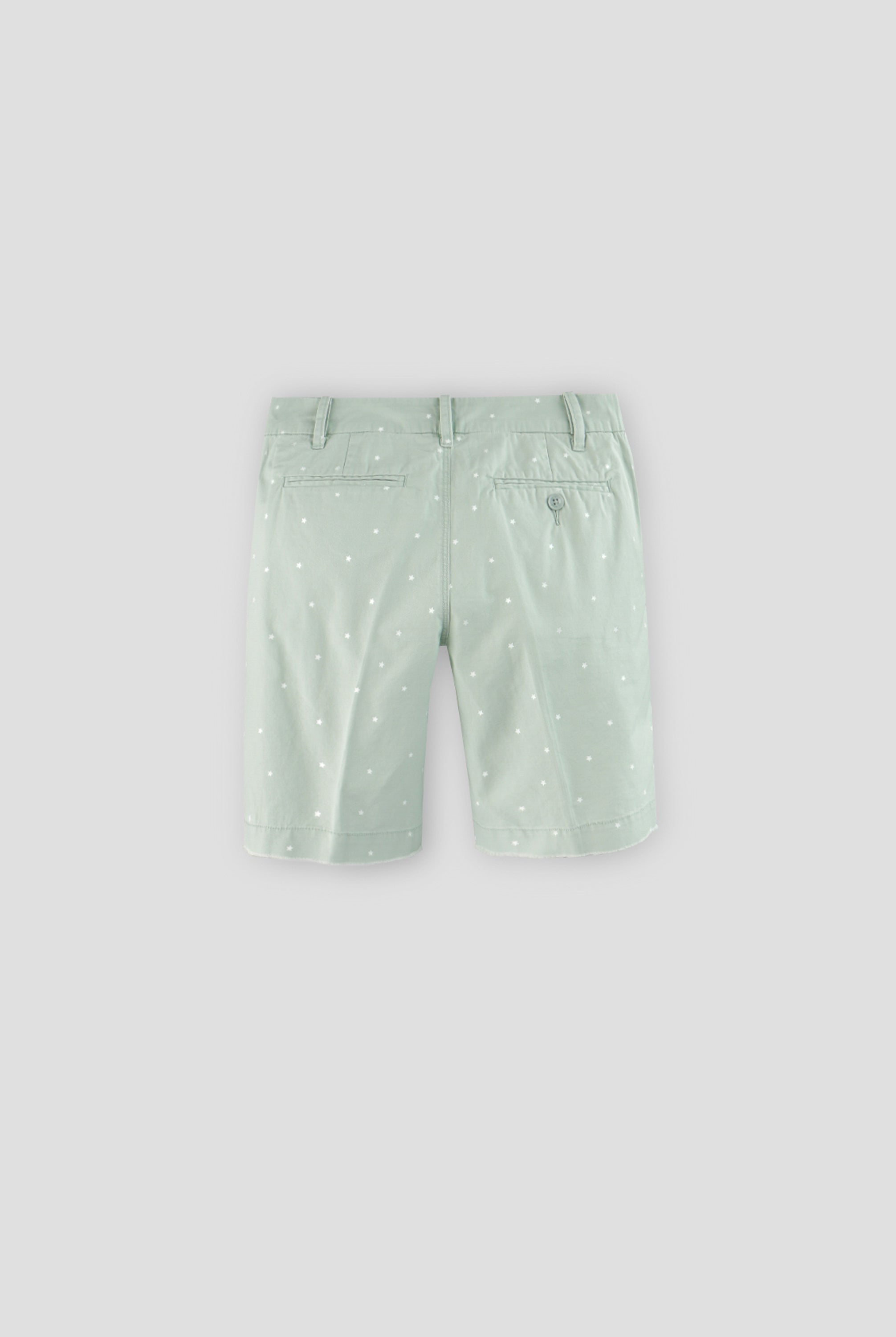 Star Print Cut Off Bermuda