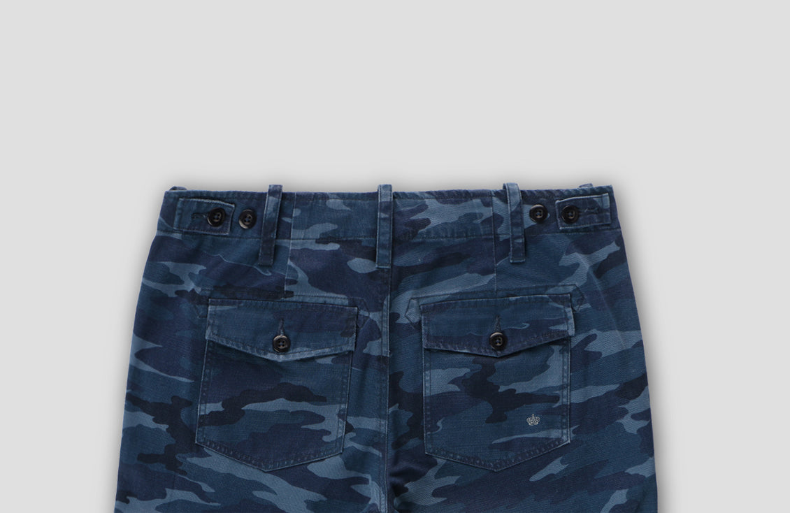 Camo Surplus Raw Hem